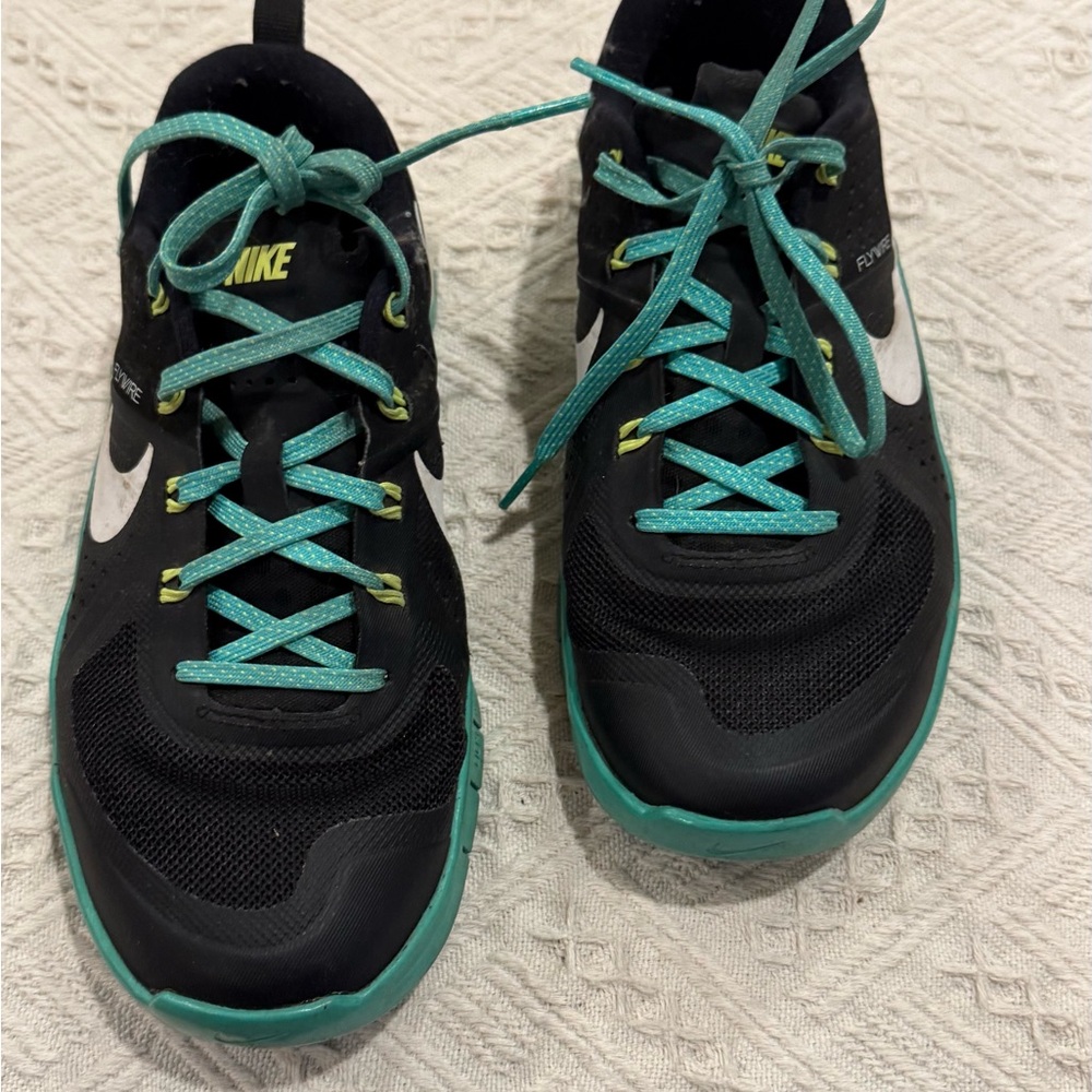 Nike Black and Teal Running Shoes